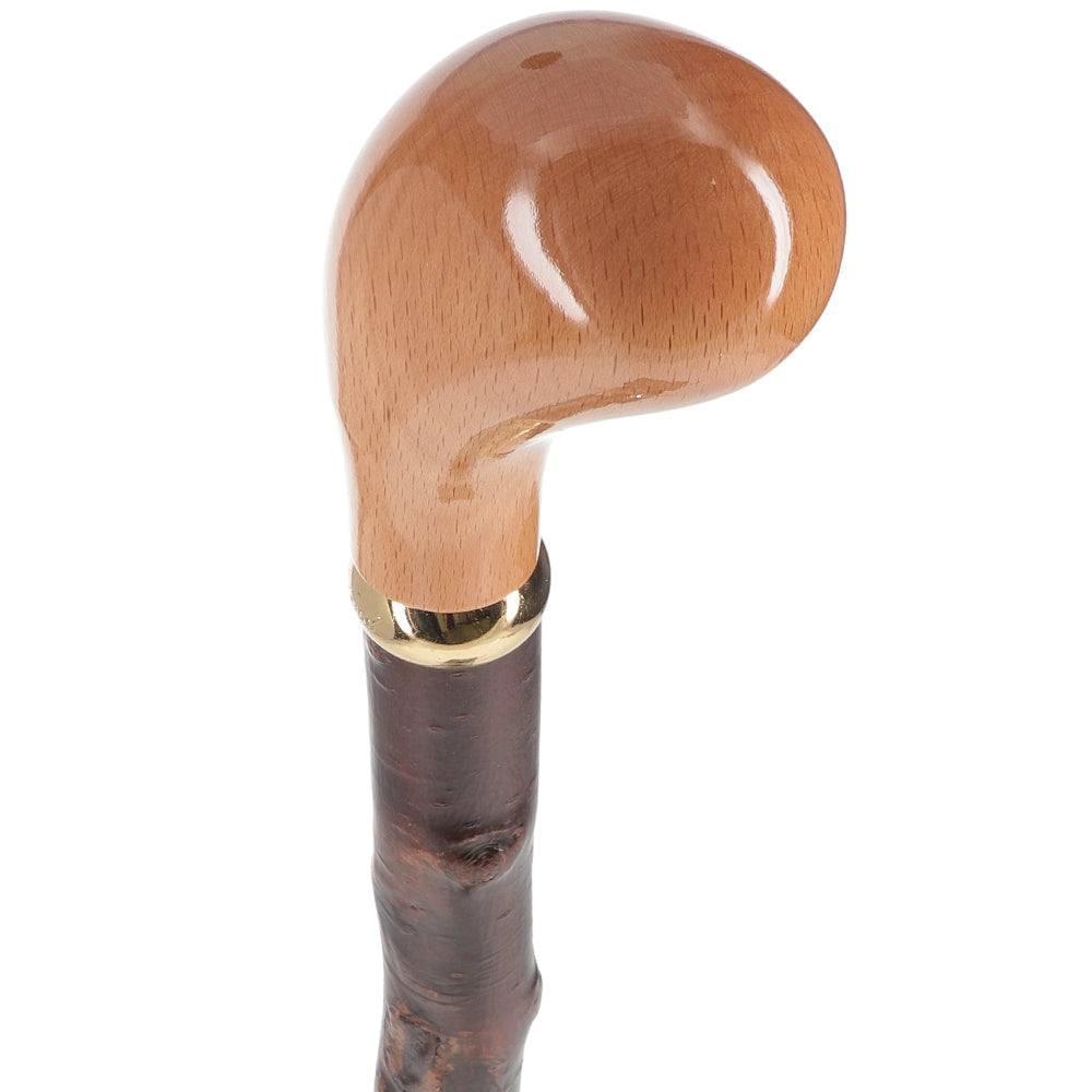 English Knob Walking Stick: Blackthorn Shaft, Brass Collar Clearance Footlocker Finishline