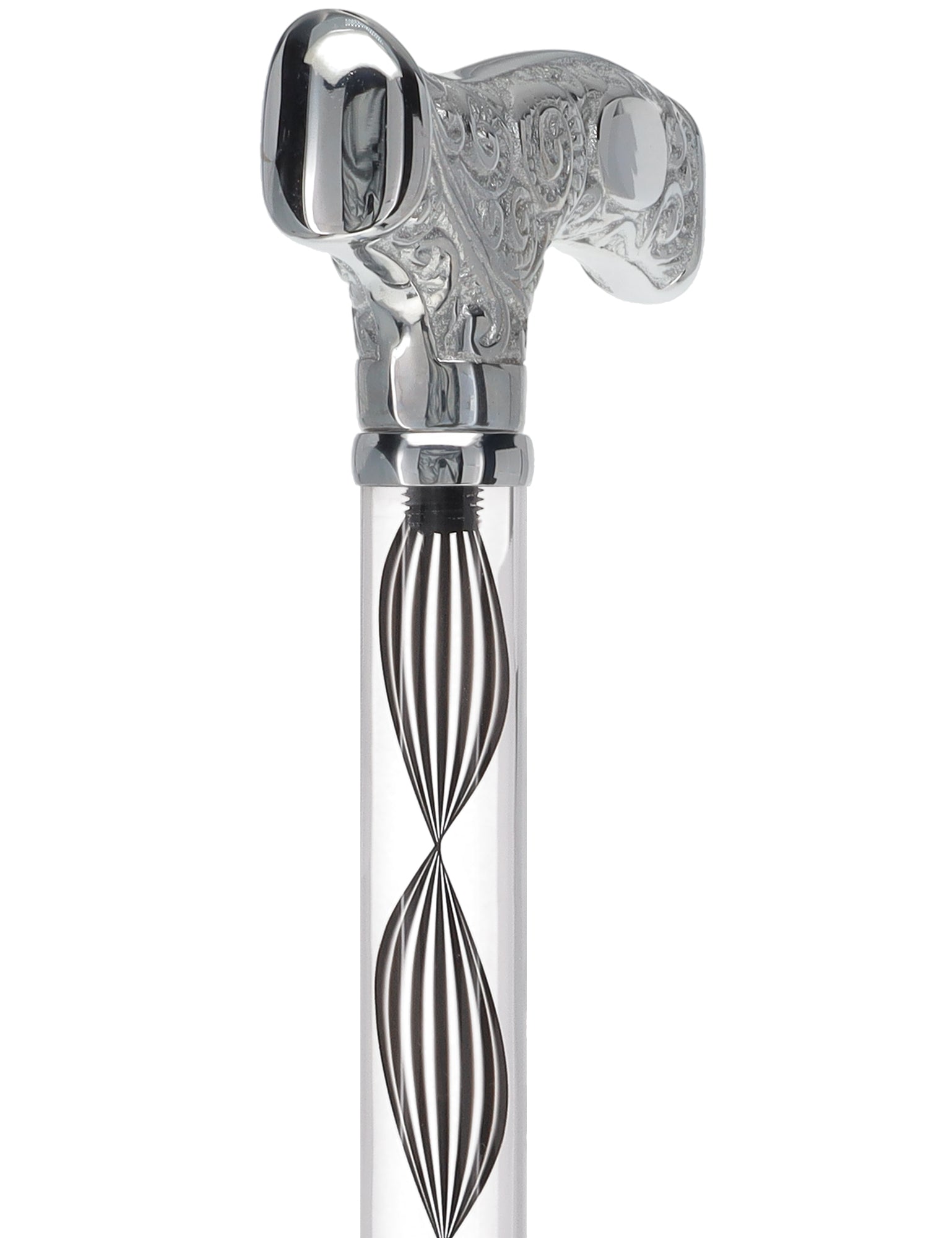 Make It Yours: Invisible Clear Shaft w/ Premium Chrome Brass Cane The Cheapest For Sale