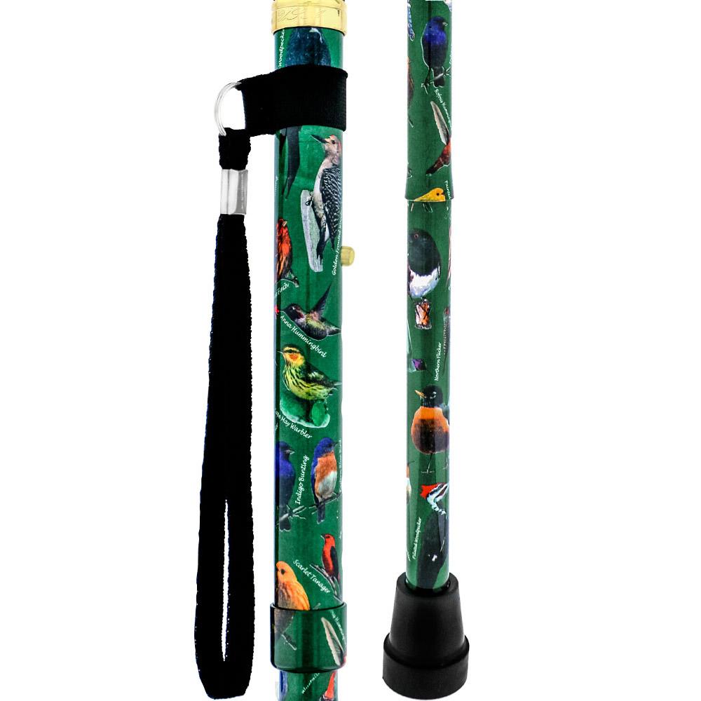 American Songbird Folding Adjustable Designer Derby Walking Cane with Engraved Collar w/ SafeTbase Cheap Manchester Great Sale