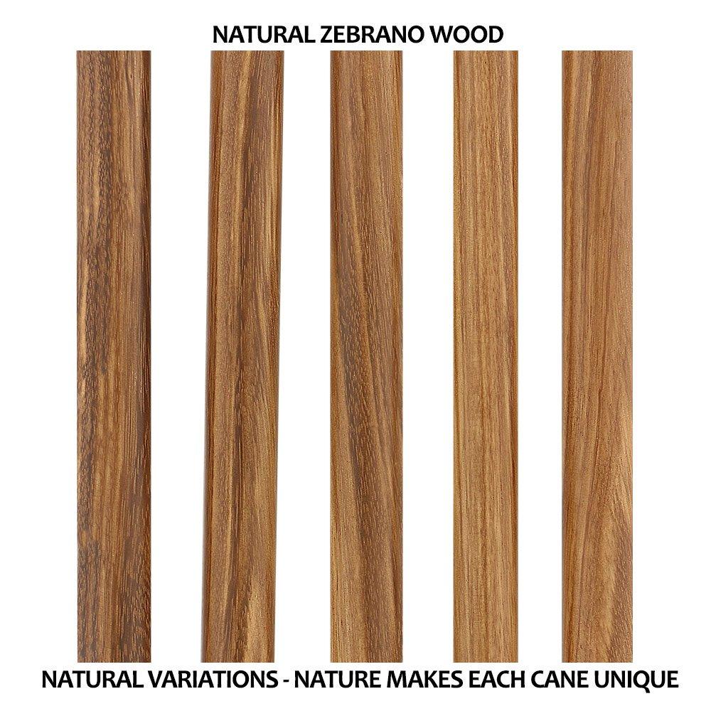 Contour Palm Grip Cane - Zebrano Wood, Ergonomic Comfort Buy Cheap Shop