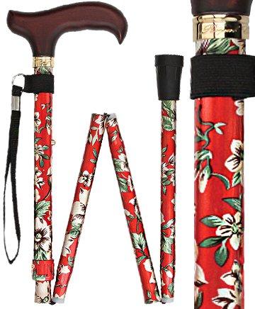 Scratch and Dent Crimson Beauty Adjustable Folding Cane V3421 Clearance Discounts