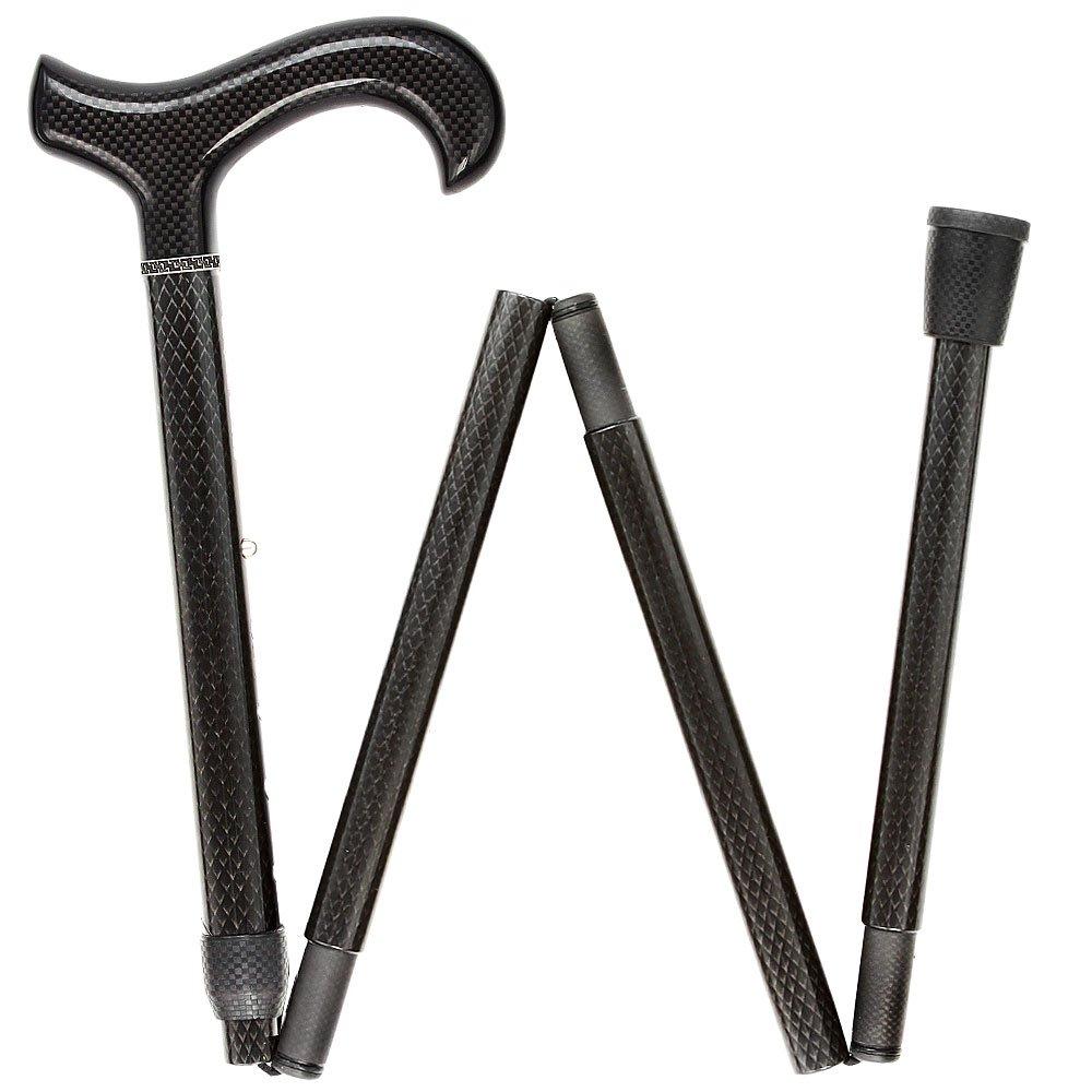 Scratch and Dent Premium Carbon Fiber Cane, Tripe Wound, Adjustable & Foldable V3449 Inexpensive Sale Online