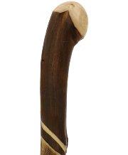 Artisan Crafted: Flamed Chestnut Shaft with Root Knobbed Handle Clearance Amazon