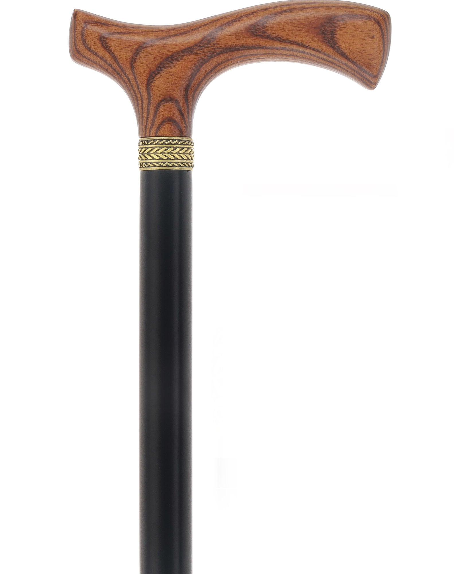 Premium Natural Ash Wood Fritz Cane, Espresso w/ Silver Collar New Styles Cheap Pice