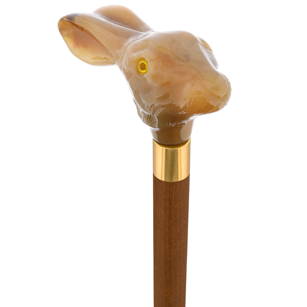 Adorable Bunny Rabbit Head-Italian Handle Cane w/ Custom Shaft & Collar Best Place To Buy Online