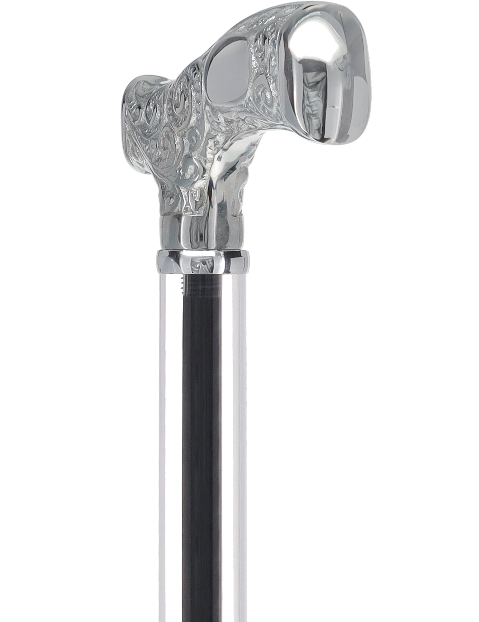 Make It Yours: Invisible Clear Shaft w/ Premium Chrome Brass Cane The Cheapest For Sale