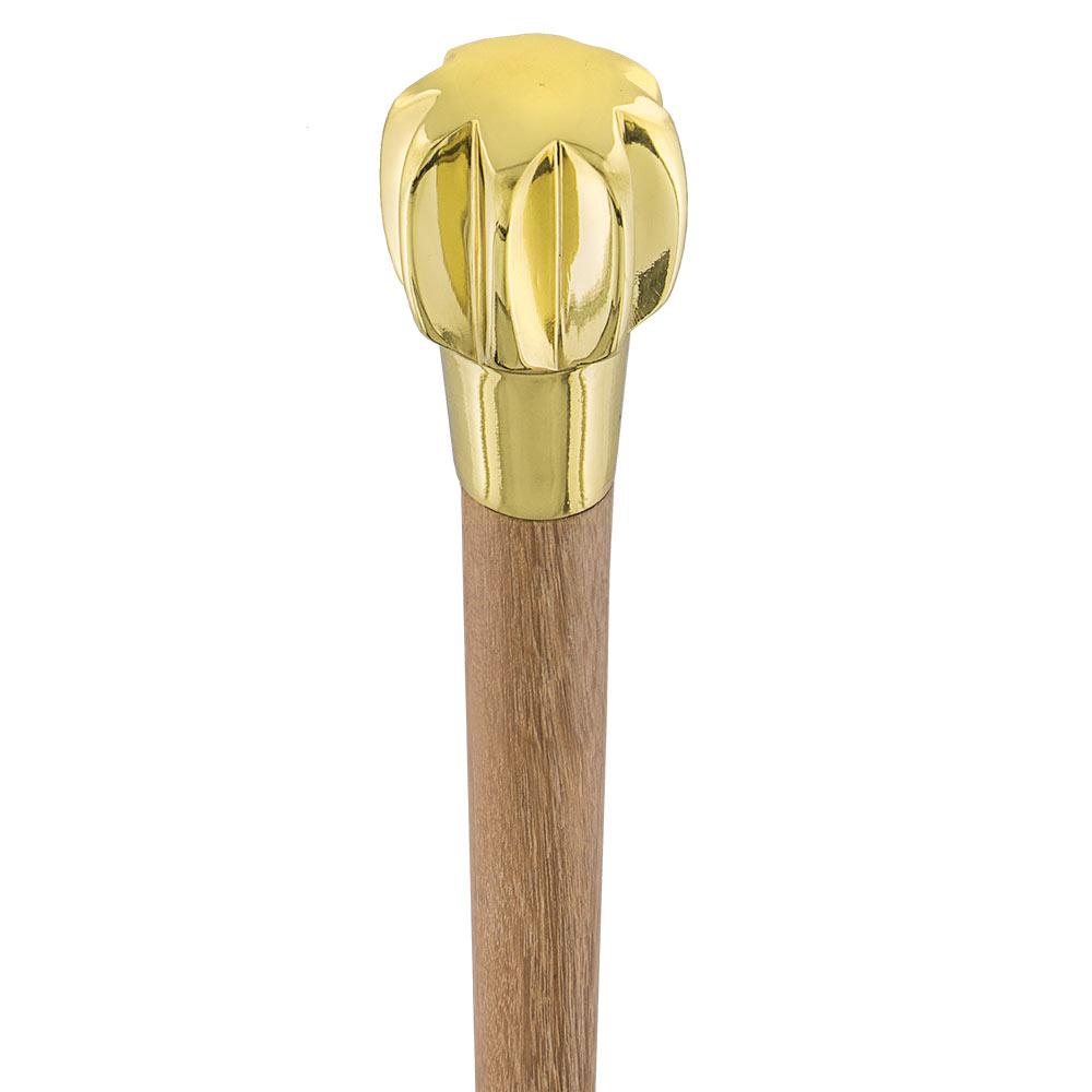 The Persuader: Elegant Brass Knob Mace Cane for Defense Outlet Discount Authentic