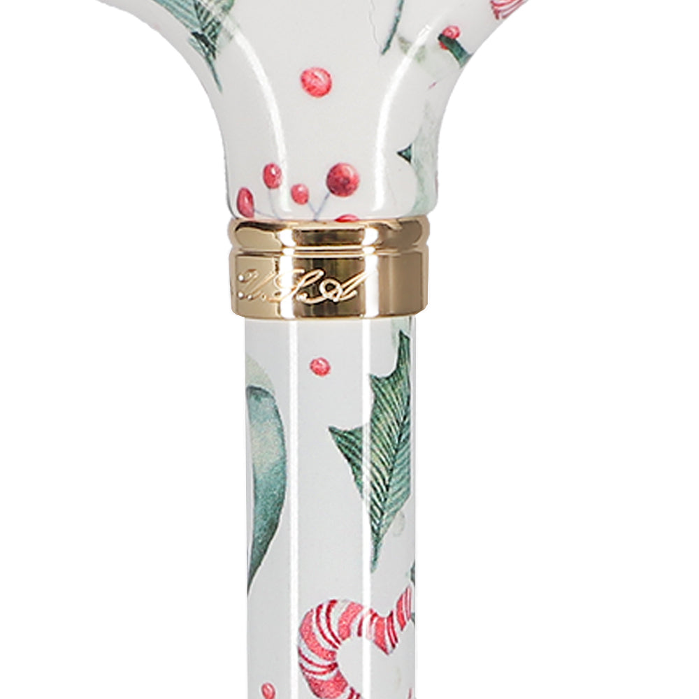 Holiday Cheer Designer Derby Adjustable Cane Perfect Sale Online