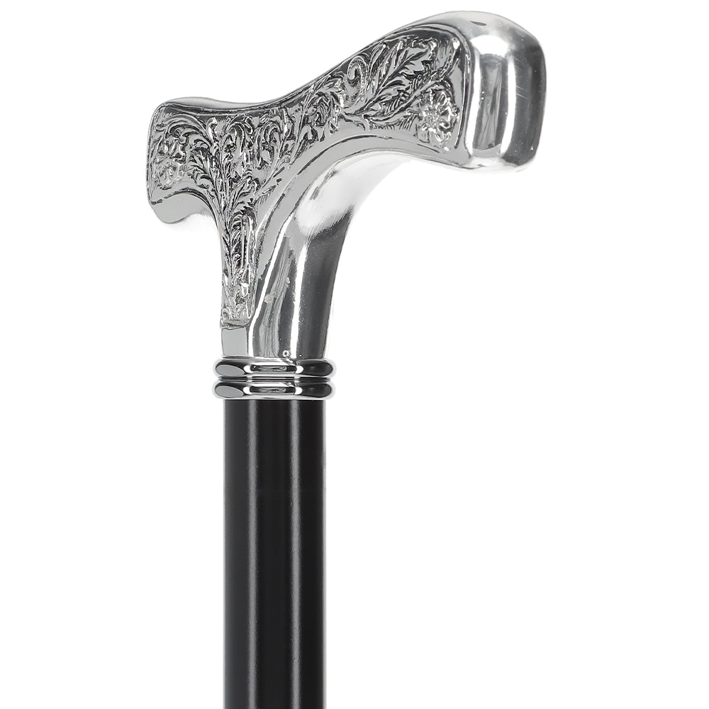 Scratch and Dent Silver 925r Embossed Fritz Handle With Black Beechwood Shaft V2370 Buy Cheap Best Wholesale