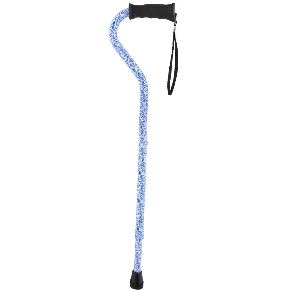 Blue Rain Designer Aluminum Convertible Quad Walking Cane with Comfort Grip - Adjustable Shaft Buy Cheap Manchester Great Sale