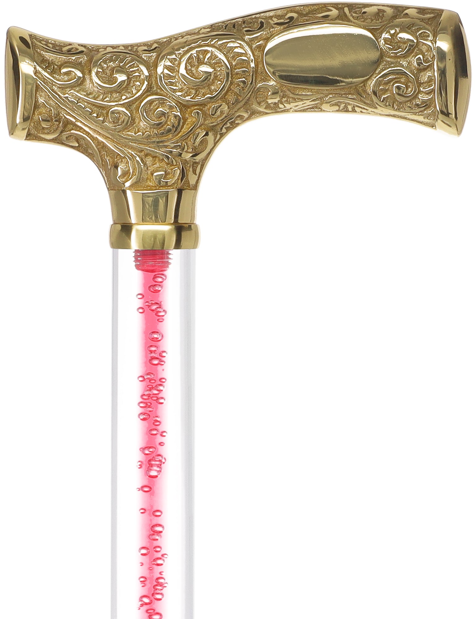 Make It Yours: Color Invisible Clear Shaft w/ Premium Brass Cane Cheap Best Store To Get