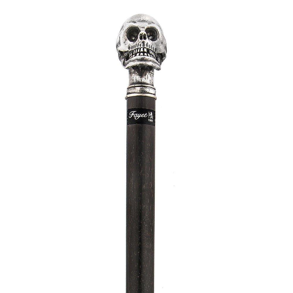 Solid Pewter Skull Handle Walking Cane w/ Carbon Fiber Macassar Ebony Shaft Good Selling Cheap Pice