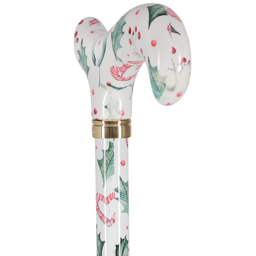 Holiday Cheer Designer Derby Adjustable Cane Perfect Sale Online