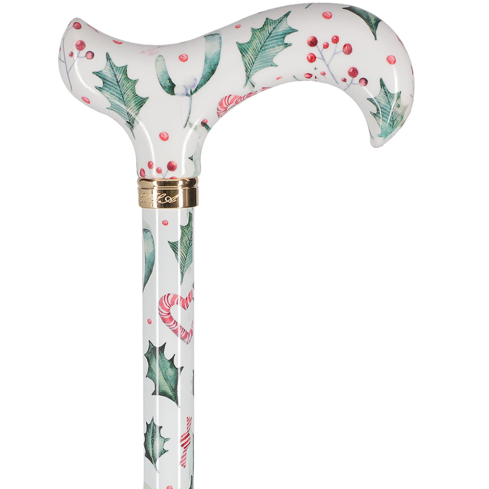 Holiday Cheer Designer Derby Adjustable Cane Perfect Sale Online