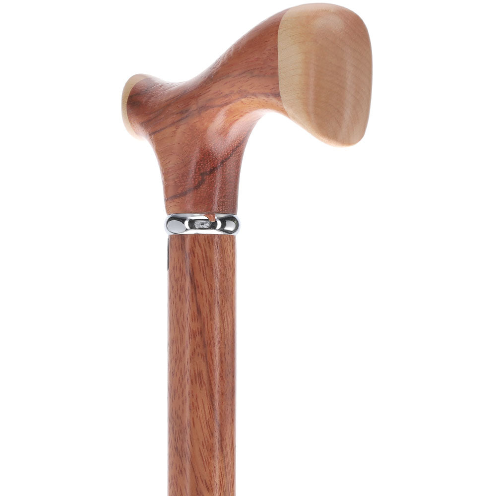 Genuine Red Zebra & Maple Two-Tone Fritz Cane Clearance Extremely