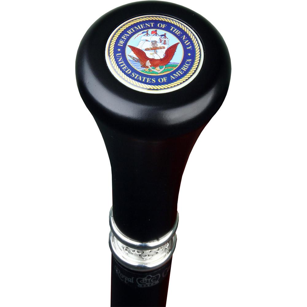 Navy Emblem Flat Top Stick: Beechwood Shaft Pewter Discount Wiki