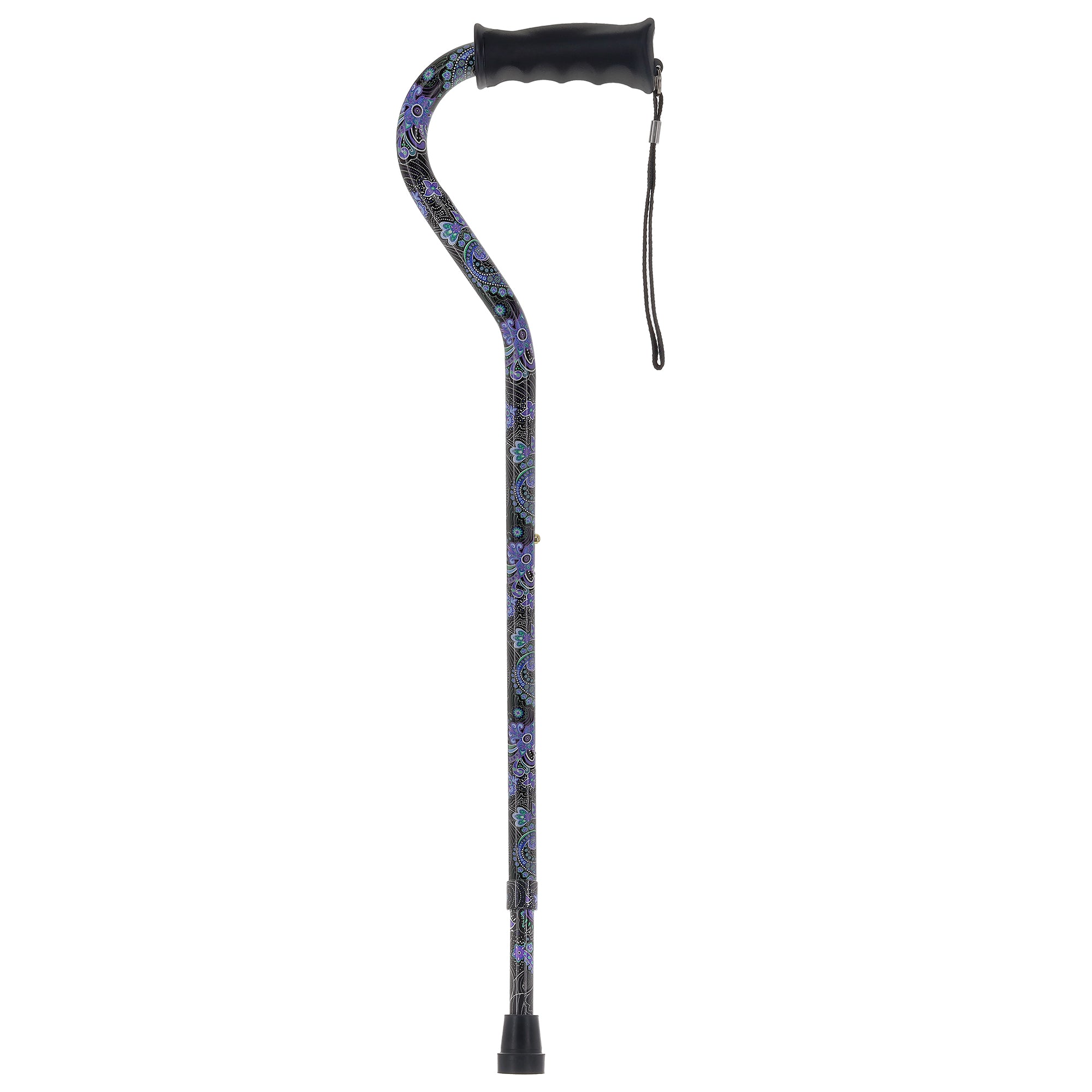 Purple Majesty: Adjustable Offset Walking Cane Comfort Grip Outlet Recommend