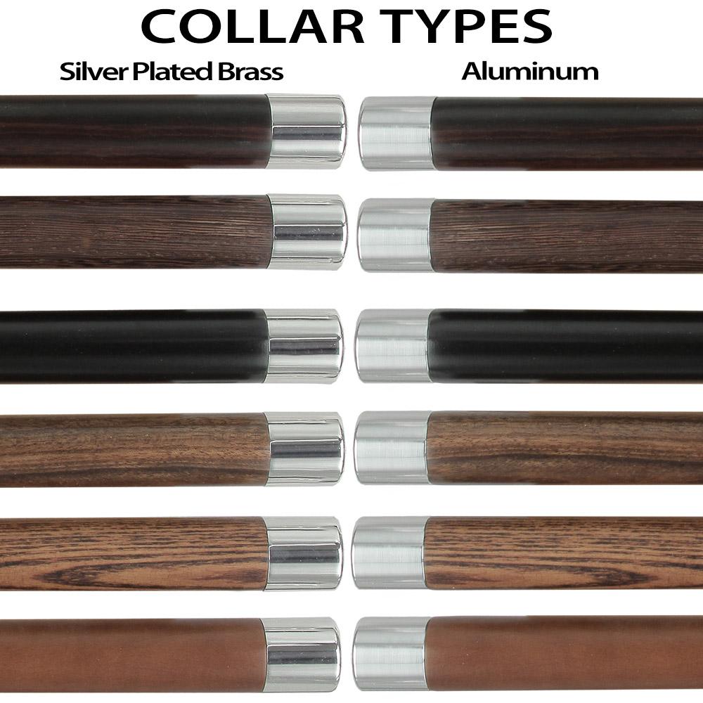 Scratch and Dent Chrome Plated Derby Handle Walking Cane w/ Black Beechwood Shaft and Aluminum Silver Collar V2156 Shop For Online