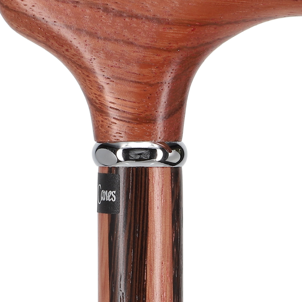 Unique Rosewood Derby: Inlaid Wenge Stripe Walking Cane Outlet Genuine