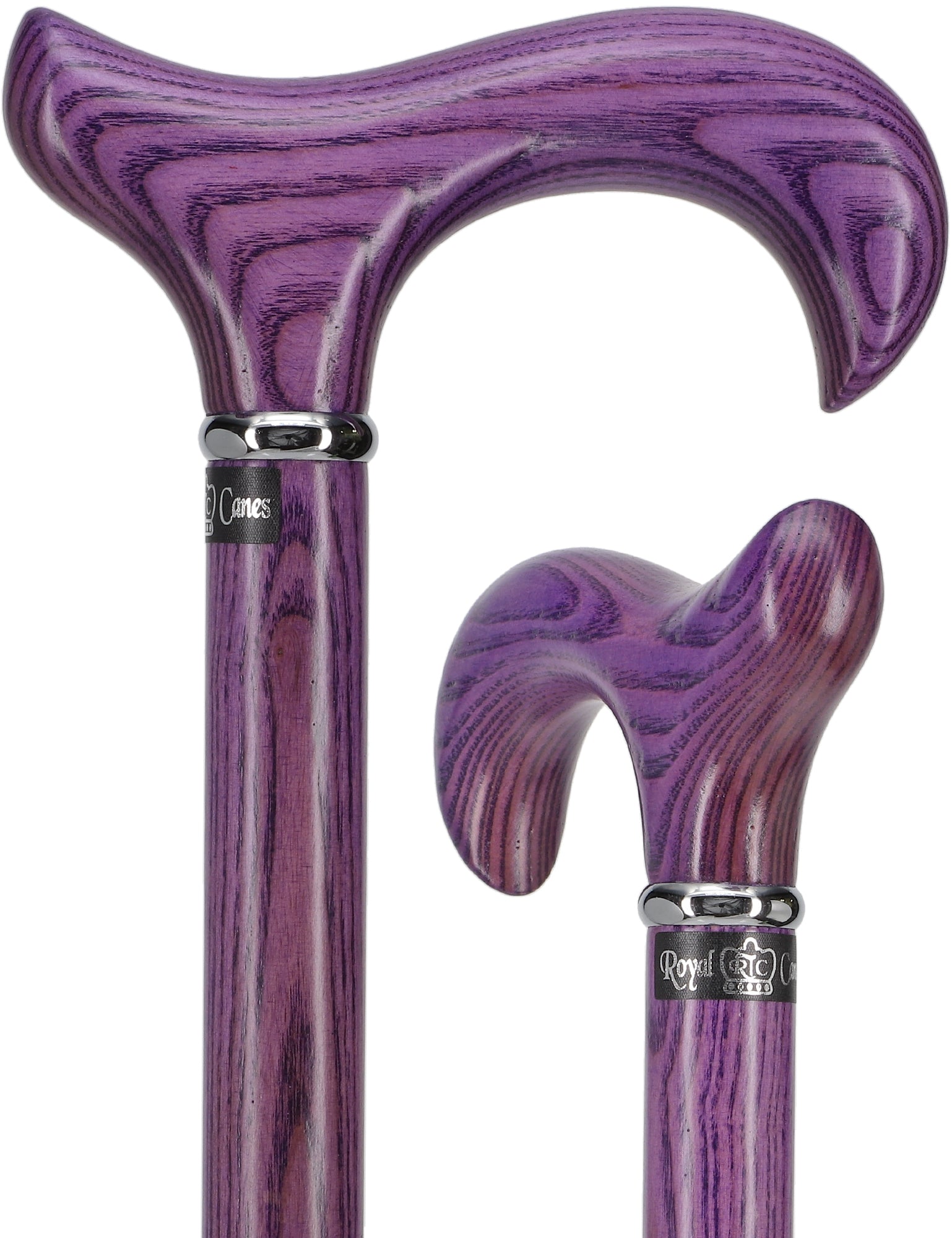 Vivid Purple Derby Cane with Premium Ash Wood Shaft Clearance With Mastercard