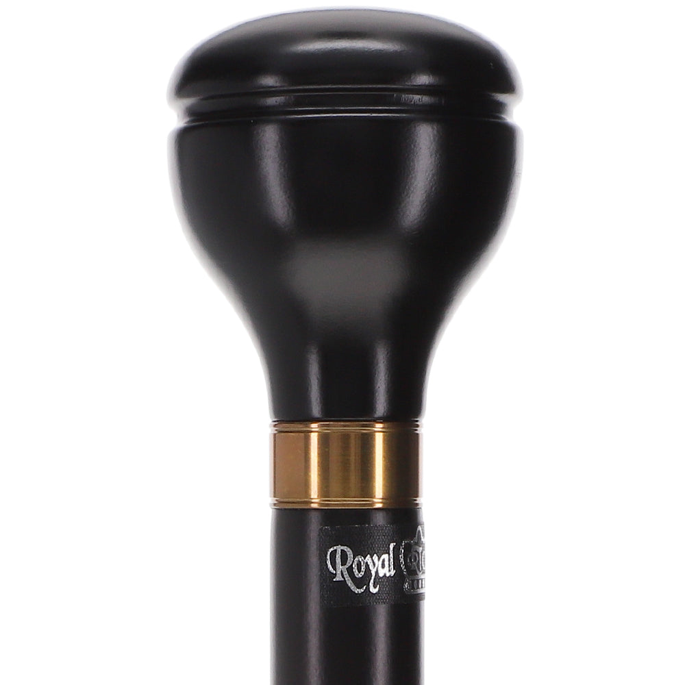 Timeless Black & Gold Elegance Knob Walking Stick Clearance Best Place