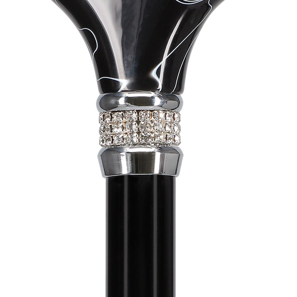 Scratch and Dent Black Pearlz Designer Adjustable Cane V1278 Really Cheap Shoes Online