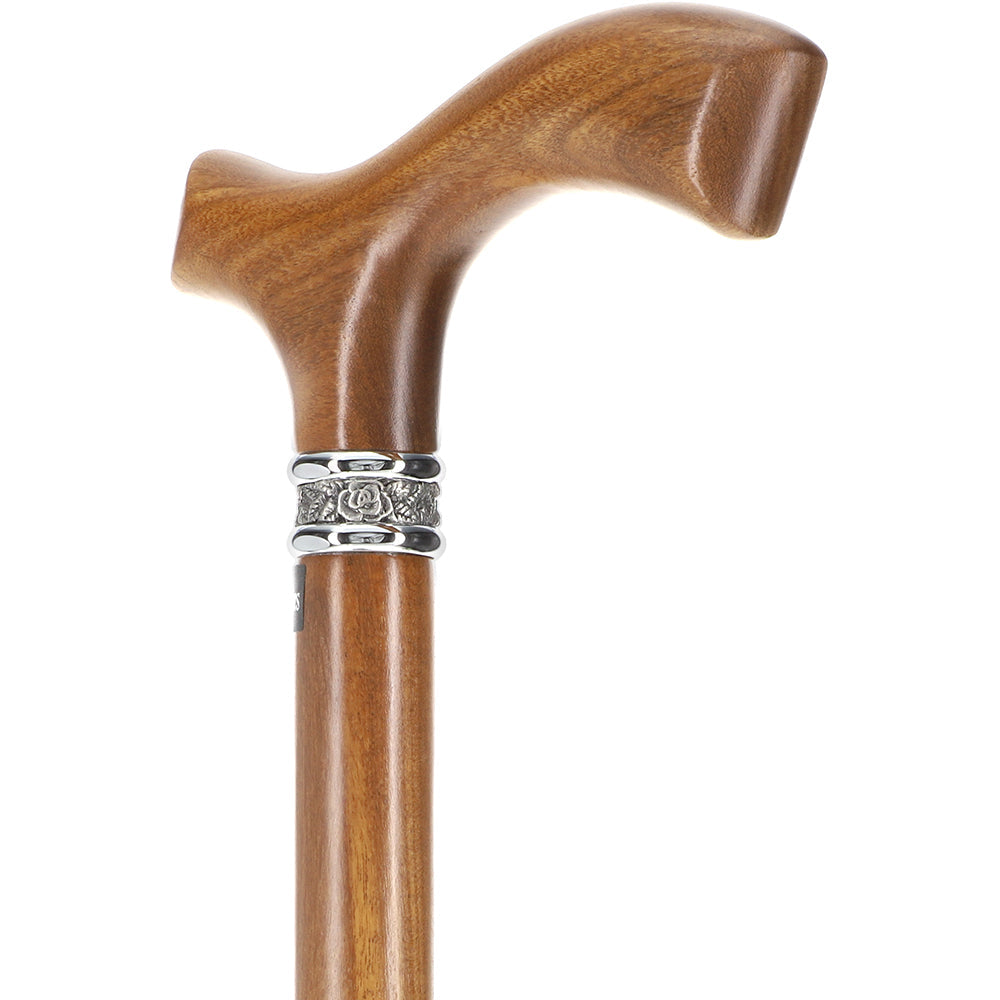 Scratch and Dent Fritz Afromosia Handle Cane with Afromosia Shaft V2013 Cheap Sale Online Online