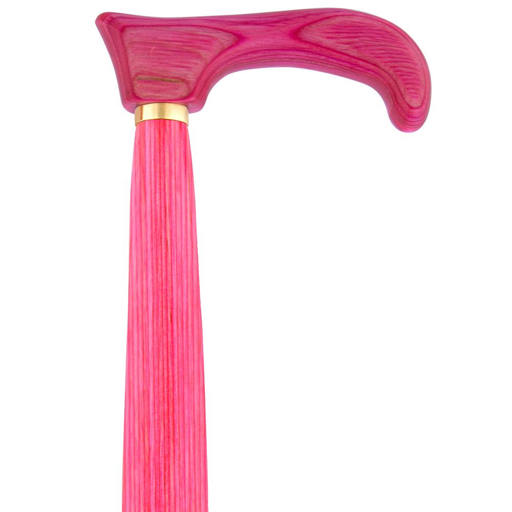 USA-Made Twisted Chic Pink Cane: Vibrant Colorwood Laminate Buy Cheap Popular