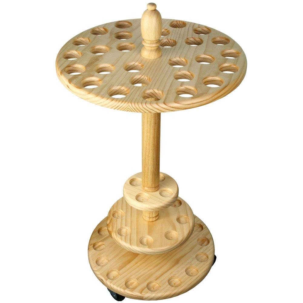 Collector's Dream: Round Walking Cane Stand in Pine Wood 2025 Newest