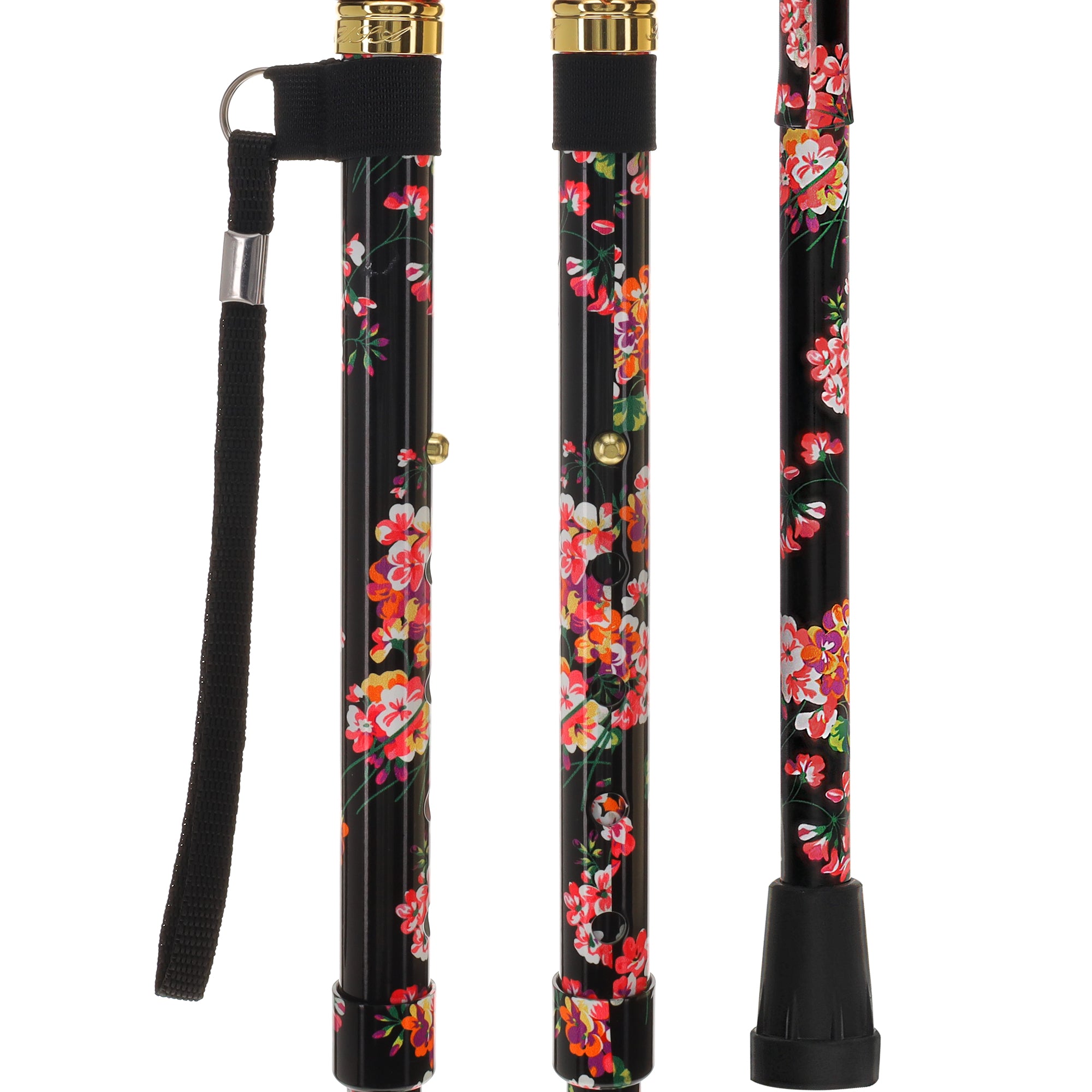 Blooming Floral FashionStix: Chic Folding Walking Cane Clearance Get Authentic