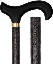 Scratch and Dent Faux Leather-Wrapped Adjustable Cane V2242 Free Shipping Inexpensive