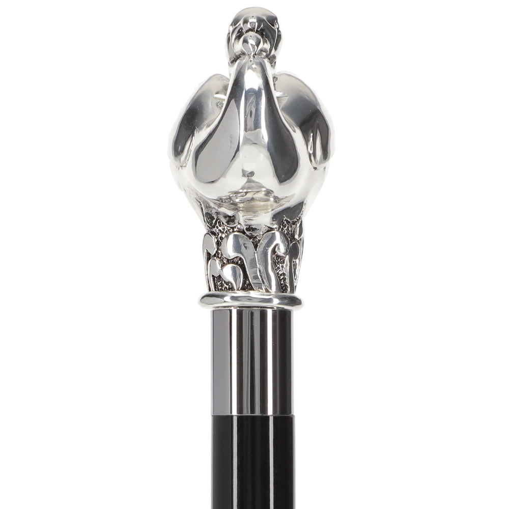 Italian Import 925r Silver Swan Stick - Agatha Christie's Poirot Visit New Online