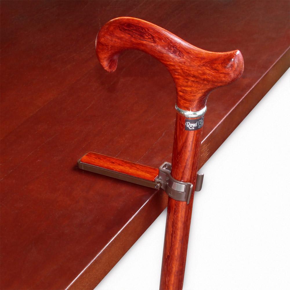 Auto Flip-Up Padauk Wood Cane Holder: Easy Store-Away Design Recommend Cheap Pice