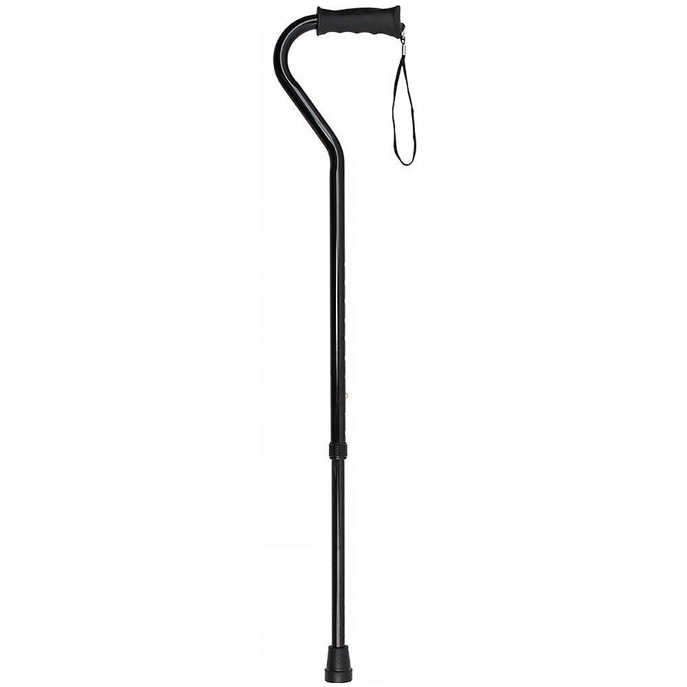 Black Aluminum Offset Cane - Adjustable w/ SafeTbase 100% Authentic Cheap Online