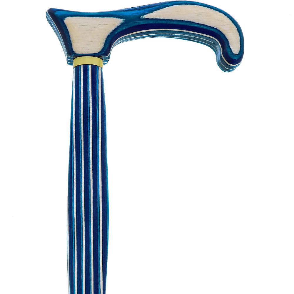 USA-Made Twisted Highlander Blue Cane: Vibrant Colorwood Sale For Nice