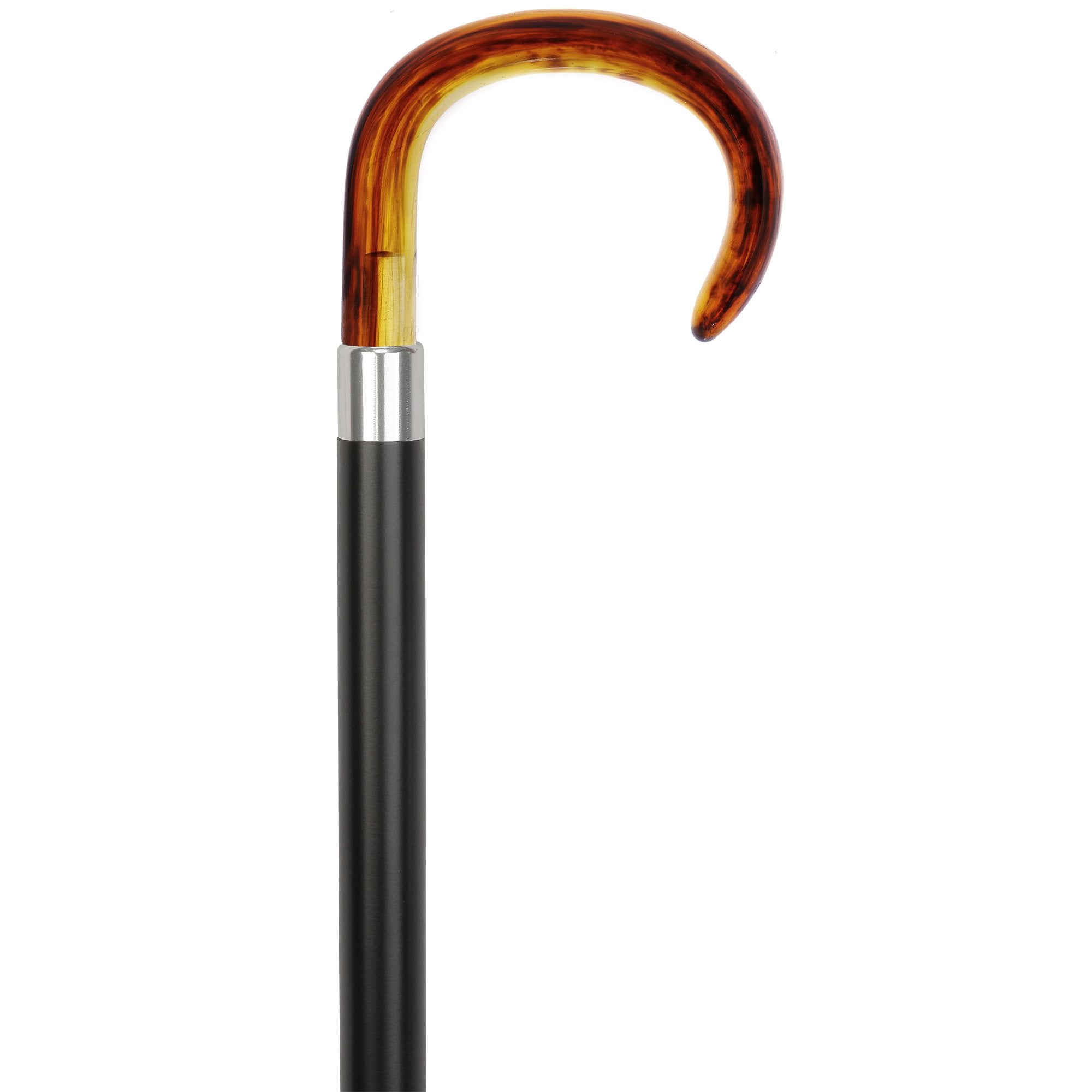 Smooth Tourist Handle Cane w/ Tortoise-Italian Handle w/ Custom Shaft and Collar Clearance Amazon