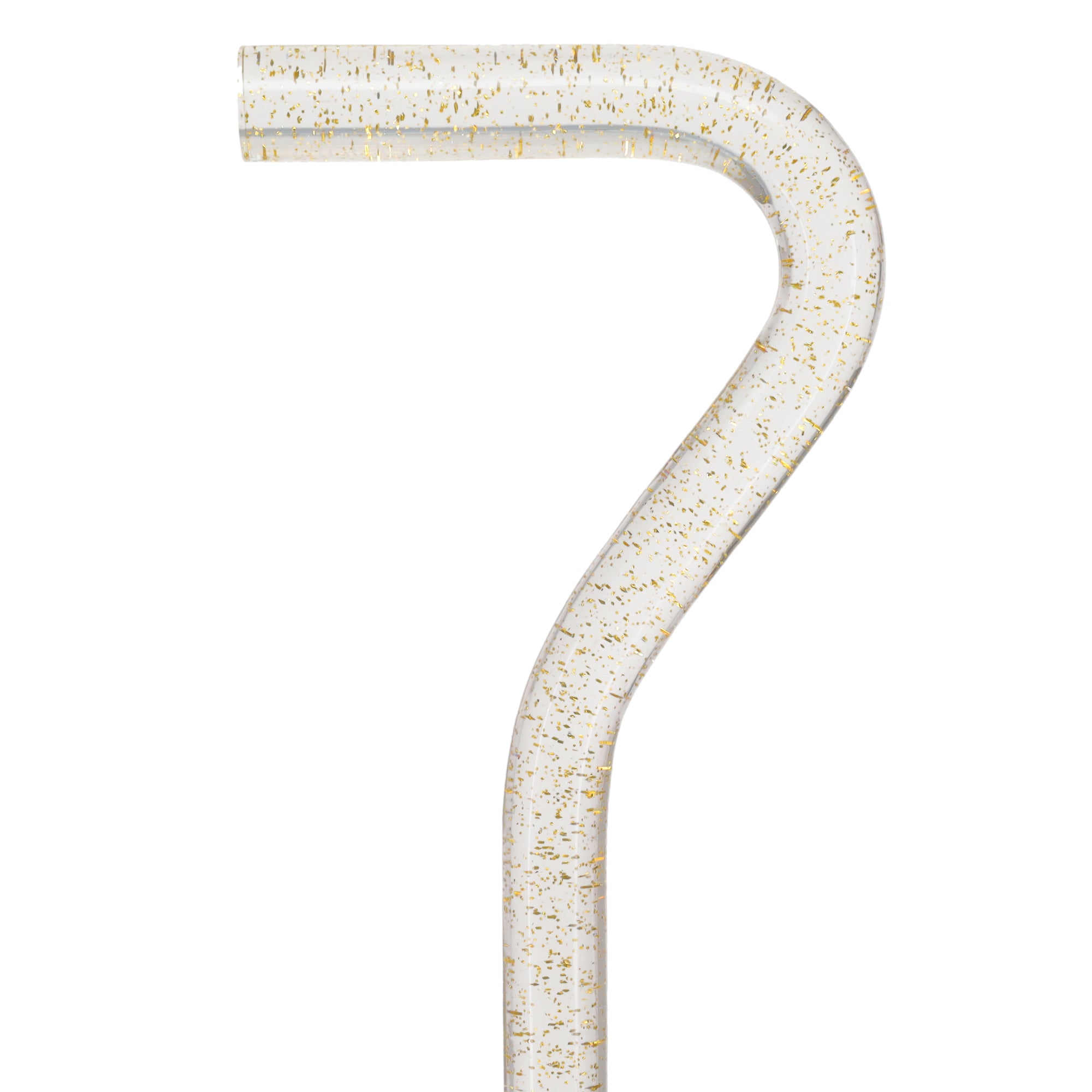 Golden Shimmer Cane: Gold Sparkles in Invisible Clear Shaft Clearance Purchase