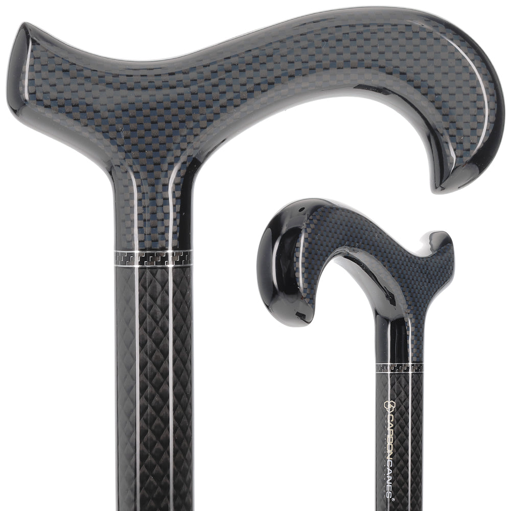 Sleek Carbon Fiber Cane: Mesh Pattern, Black Handle Wholesale Pice Cheap Online