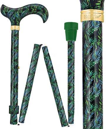 Midnight Breeze: Designer Folding Cane with Patterned Handle Outlet Store Cheap Pice