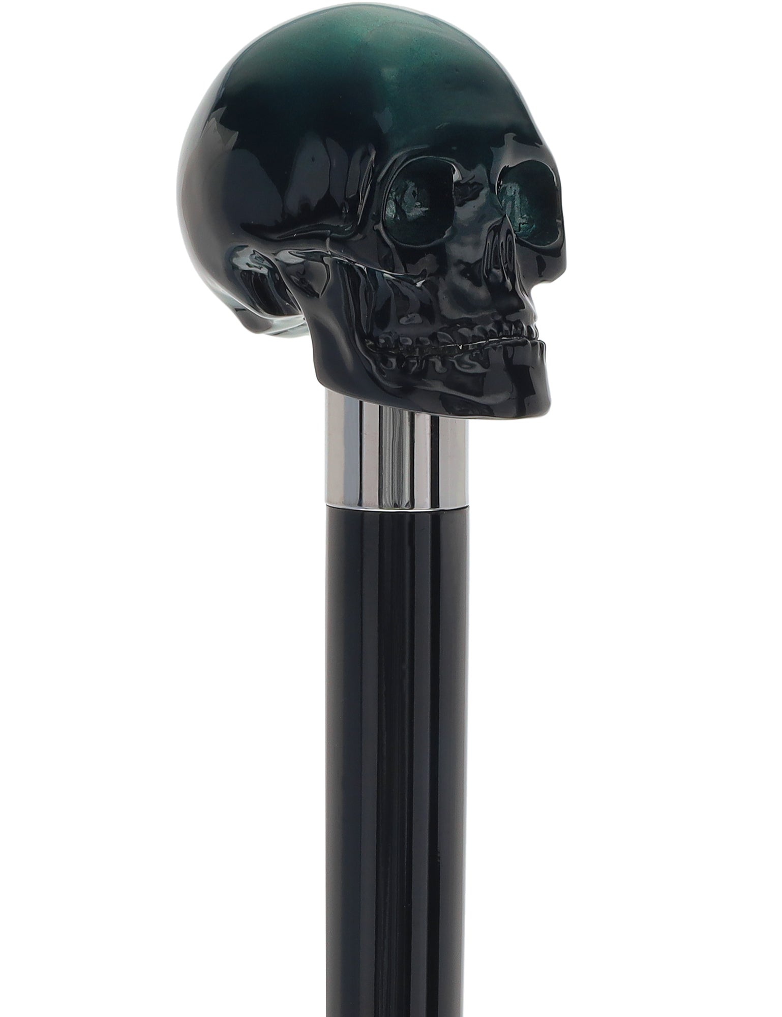 Mystic Emerald Skull Head Walking Stick with Beech wood shaft Cheap Sale Amazon