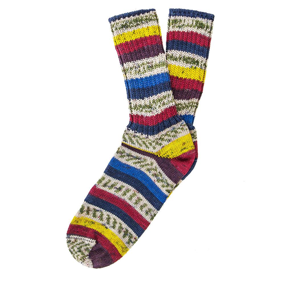 Ladies Delightful Tri Color Pattern Designer Irish Wool Country Socks Free Shipping Cheap Online