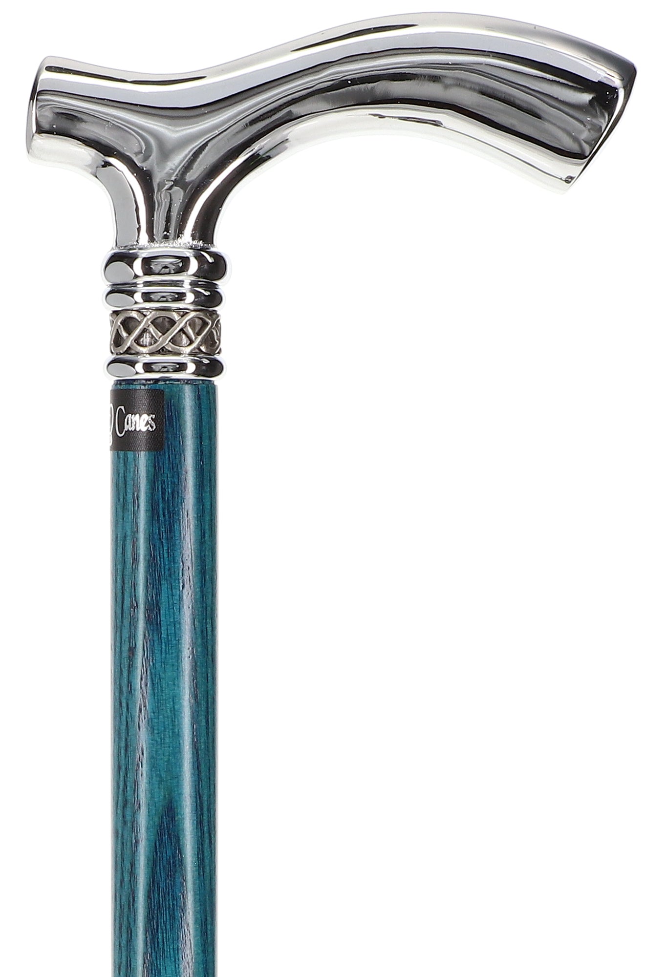 Slim Line Chrome Blue Fritz Cane: Ash Shaft, Pewter Swirl Cheap Pice Top Quality