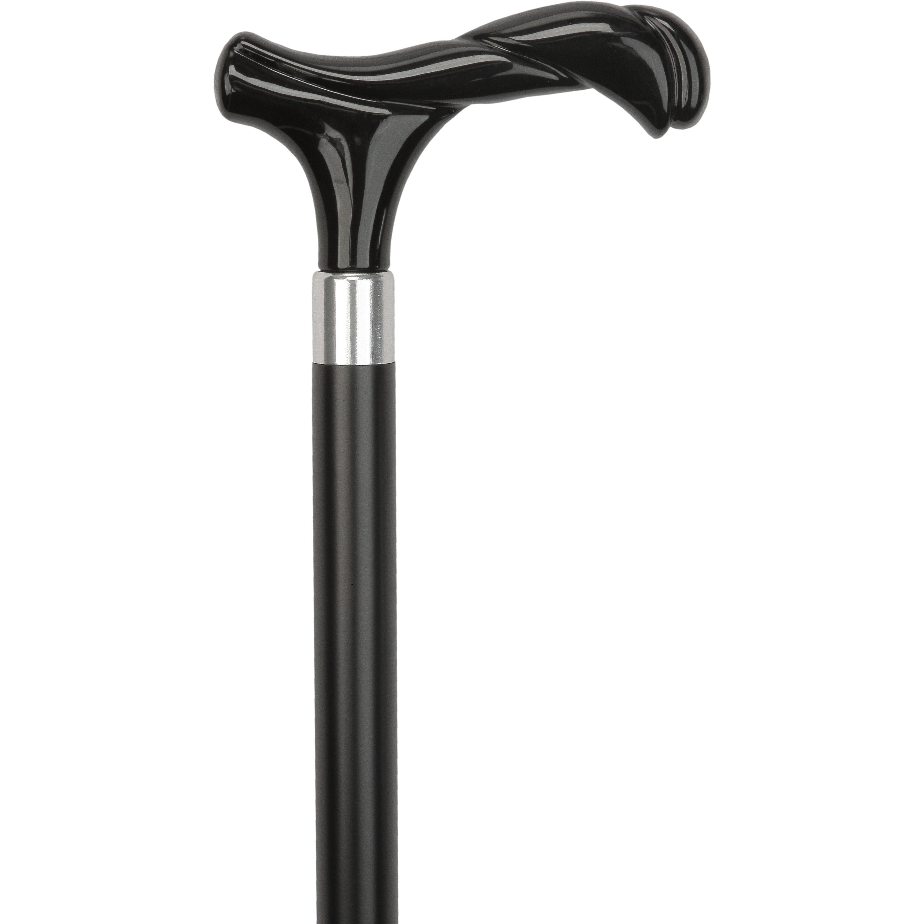 Black Newly Designed Twisted Fritz Handle-Italian Handle Cane w/Custom Shaft and Collar Best Place Sale Online