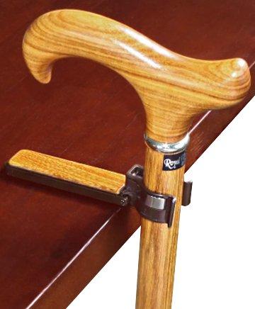 Auto Flip-Up Zebrano Wood Cane Holder: Easy Store-Away Design Discount 2025 Newest