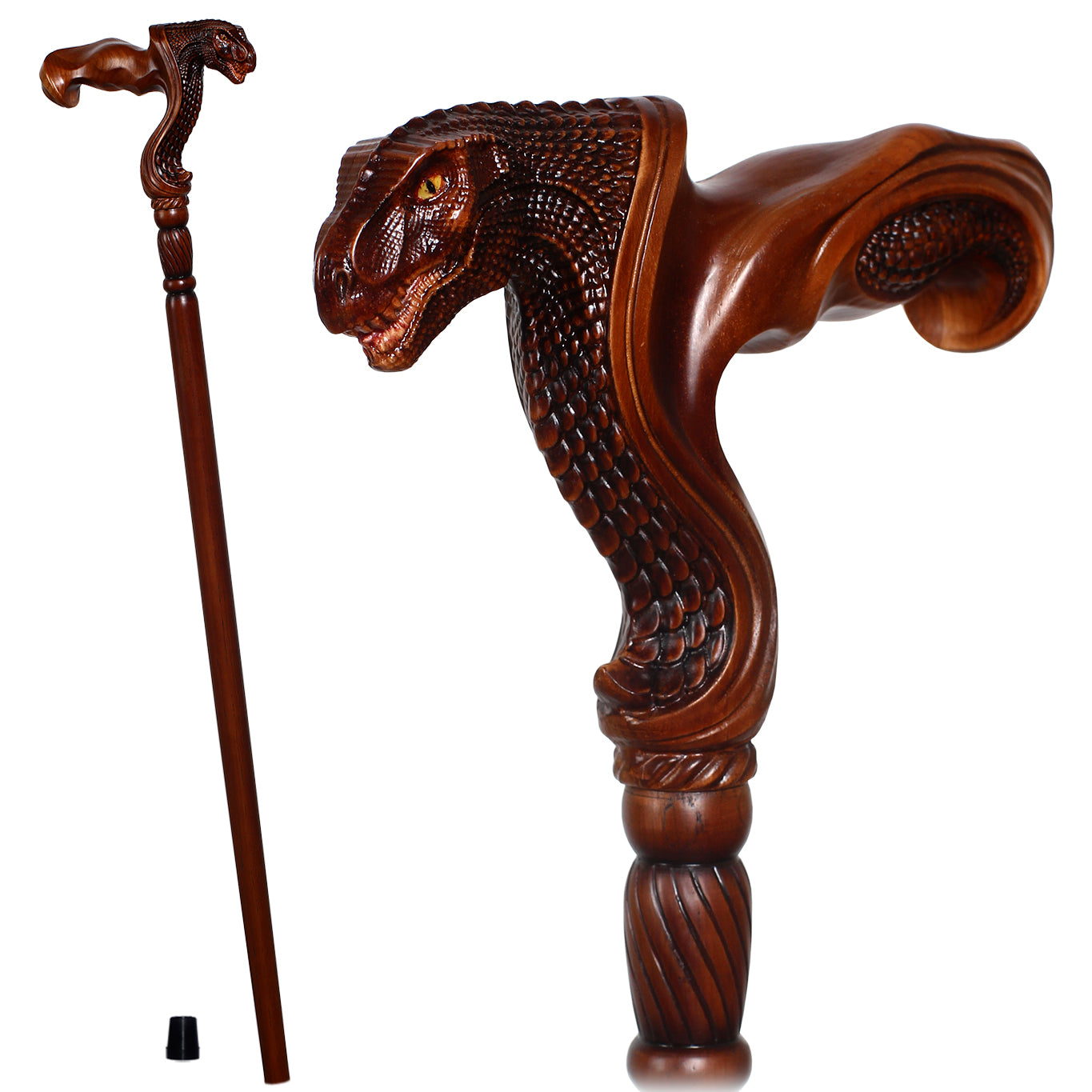 T-Rex Dinosaur: Intricate Hand-Carved, Ergonomic Grip Cane Free Shipping Factory Outlet