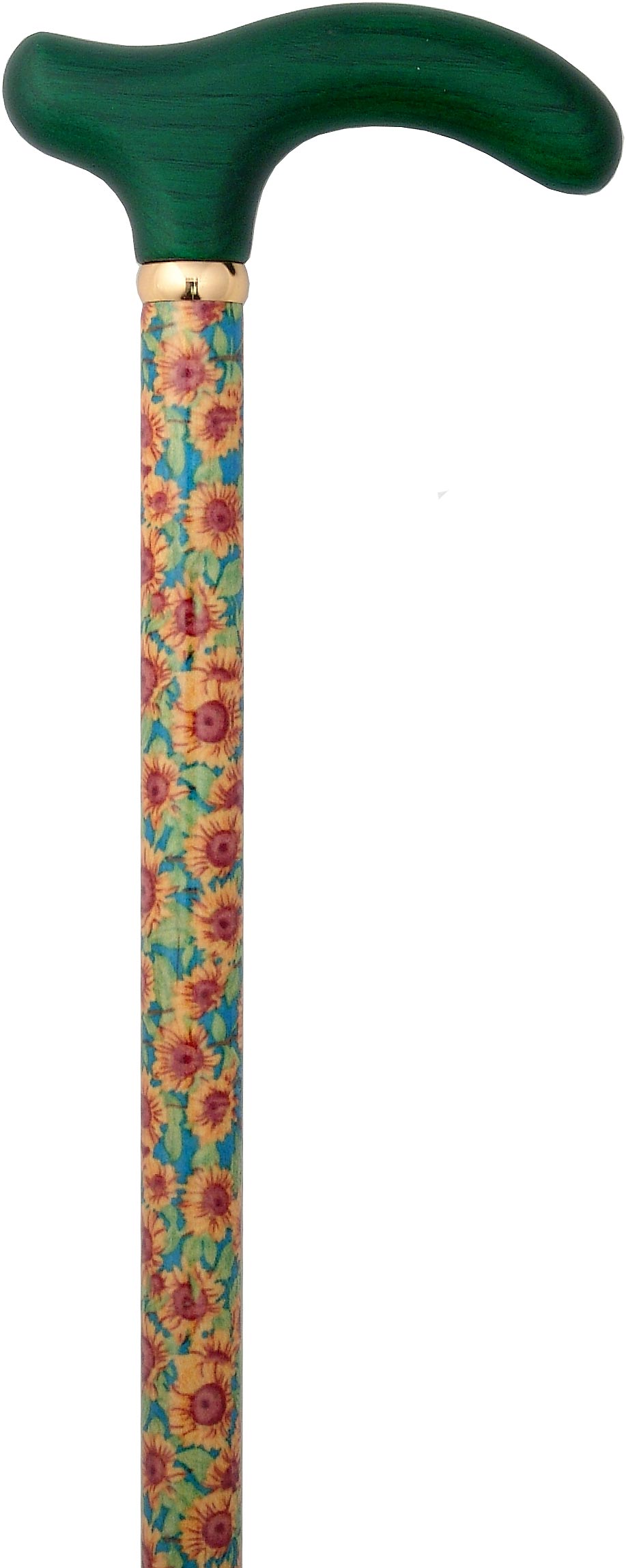 Scratch & Dent Sunflower Petite Crutch Handle-Vivid Floral V1399 Latest