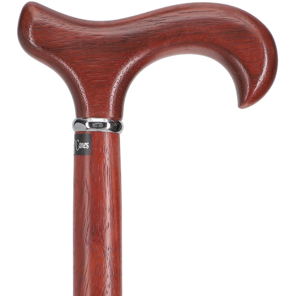 Rope Twist Derby Cane - Padauk Shaft & Silver Collar Discount 2025 New