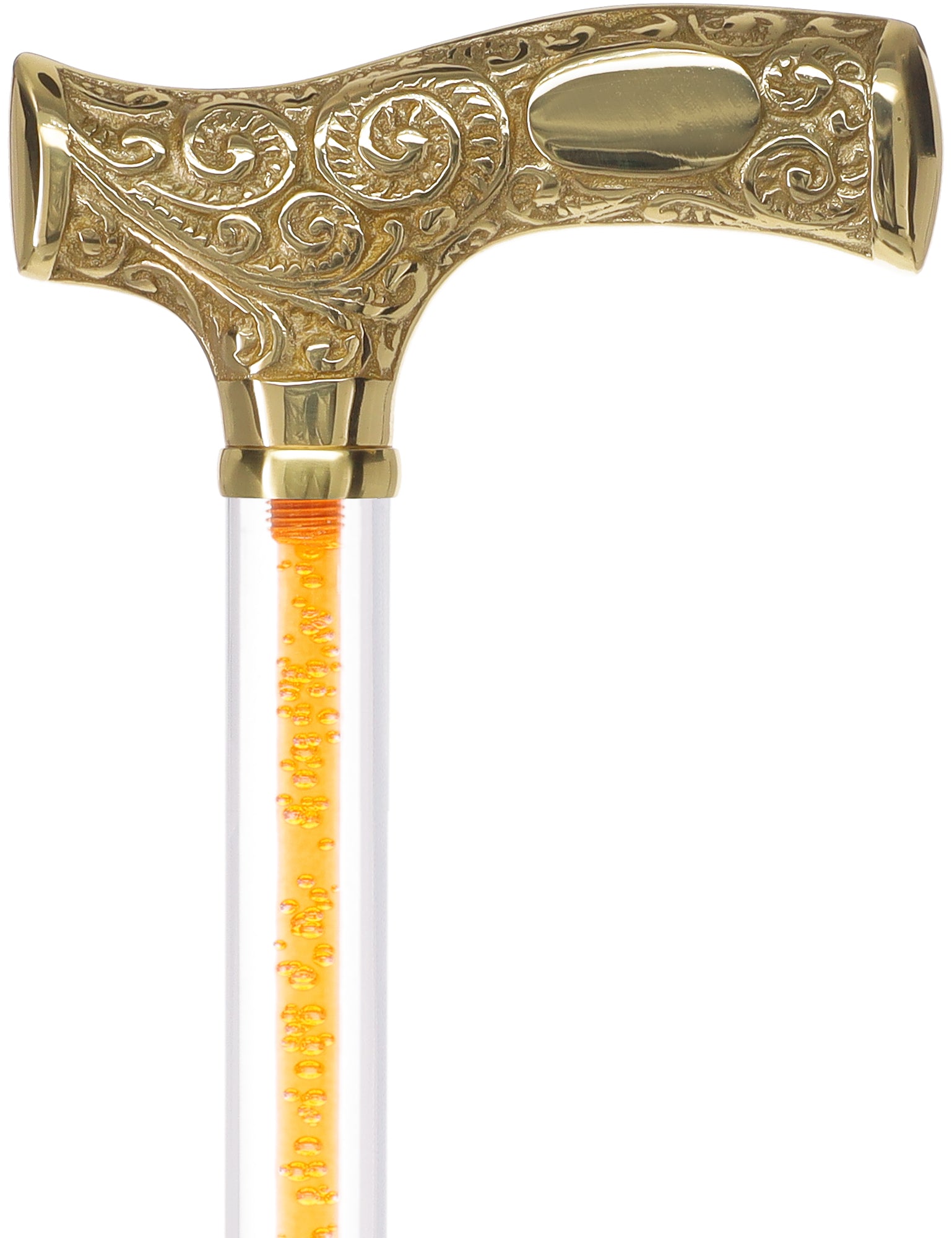 Make It Yours: Color Invisible Clear Shaft w/ Premium Brass Cane Cheap Best Store To Get