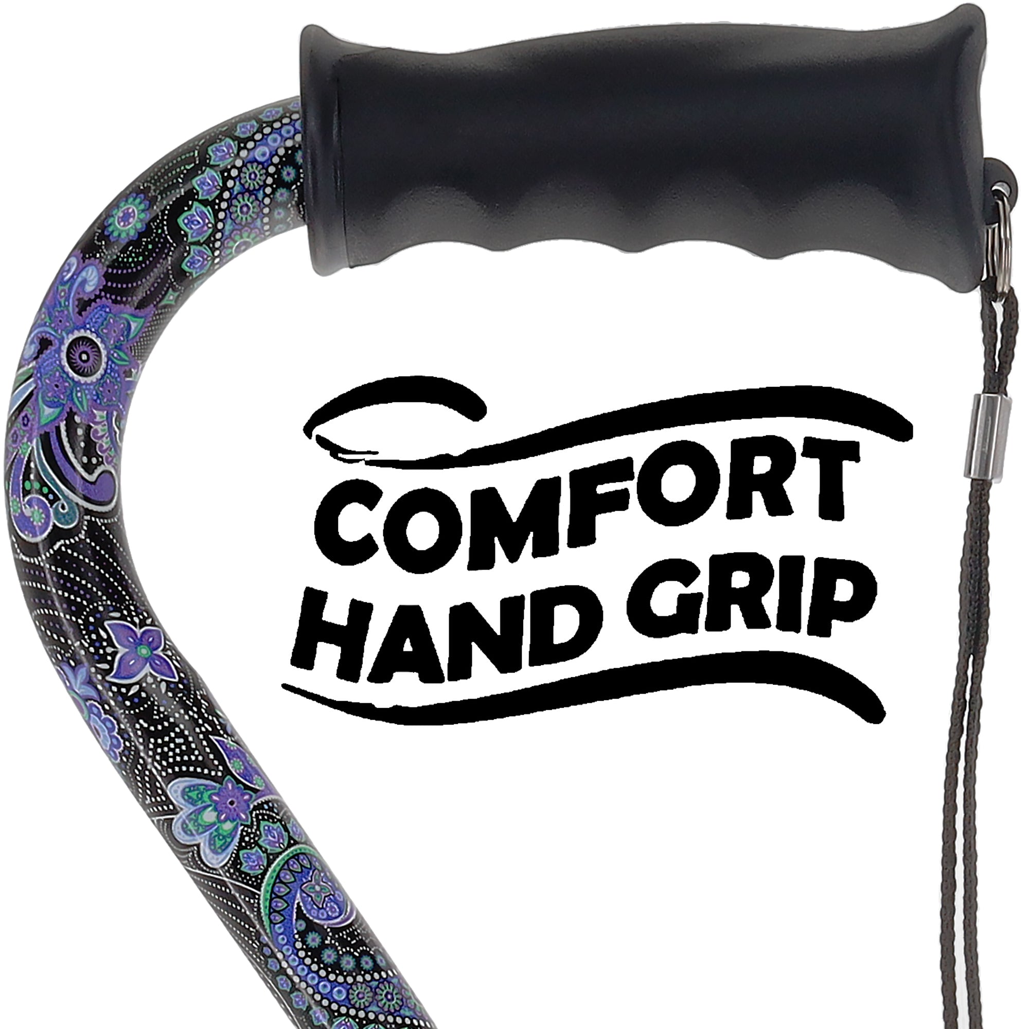 Purple Majesty: Adjustable Offset Walking Cane Comfort Grip Outlet Recommend