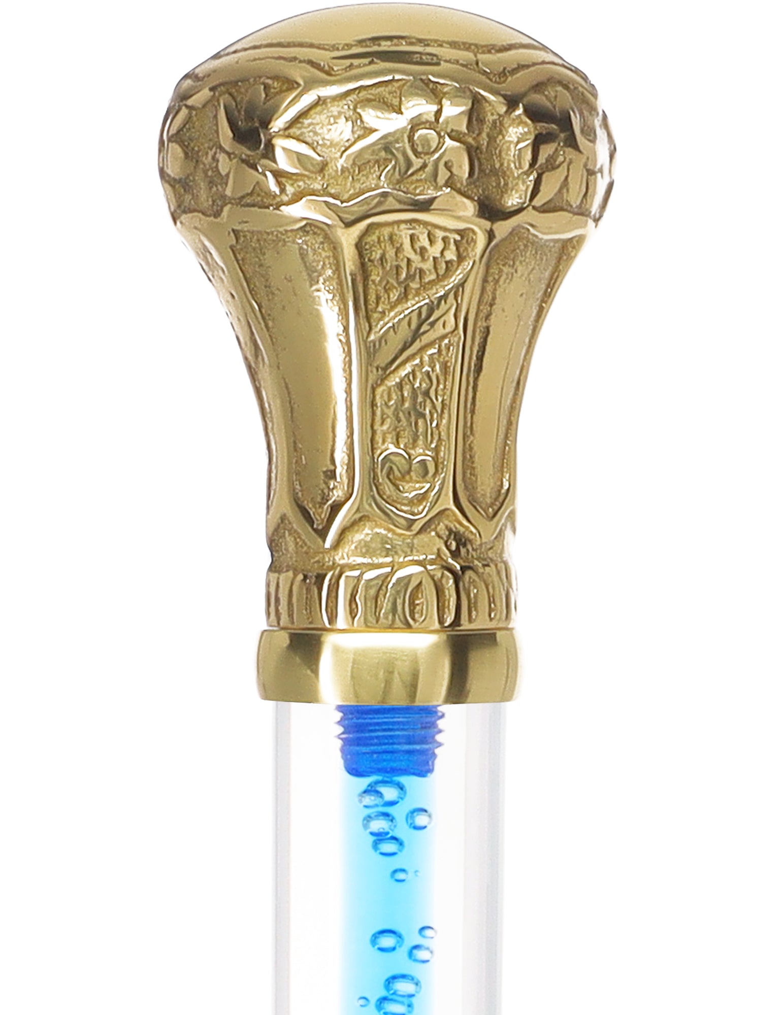 Color Crystal Elegance Brass Knob Cane with Invisible Acrylic Shaft Options Low Cost Cheap Pice